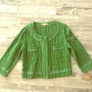 Green Ellen Tracy Jacket 3/4 length sleeves